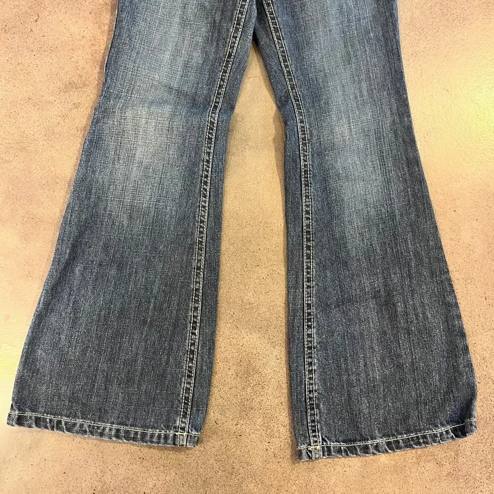 Gymboree Flare Denim Jeans cotton girls size 8 pants wide bell bottom